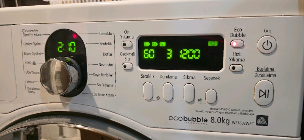 SAMSUNG ECOBUBBLE 8.0kg ÇAMAŞIR MAKİNESİ - 4