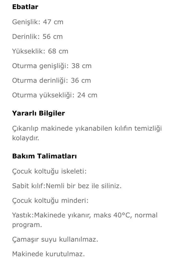 ikea çocuk koltuğu - 8