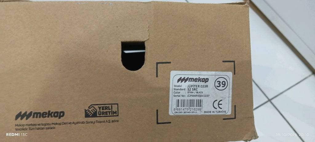 39 numara Mekap Jüpiter 023R S2 SRC bot ayakkabı - 3