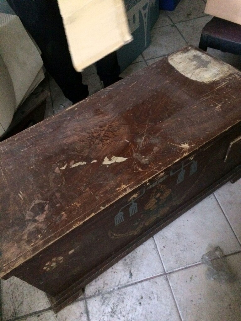 Antika Çeyiz Sandık 63 yıllık Mobilya - 3