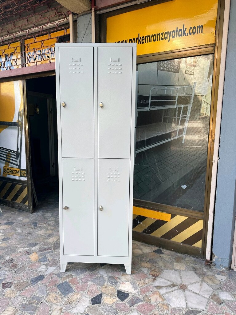 4 KAPILI METAL PERSONEL SOYUNMA DOLABI 1 GÜNDE ÜCRETSİZ TESLİMAT - 2