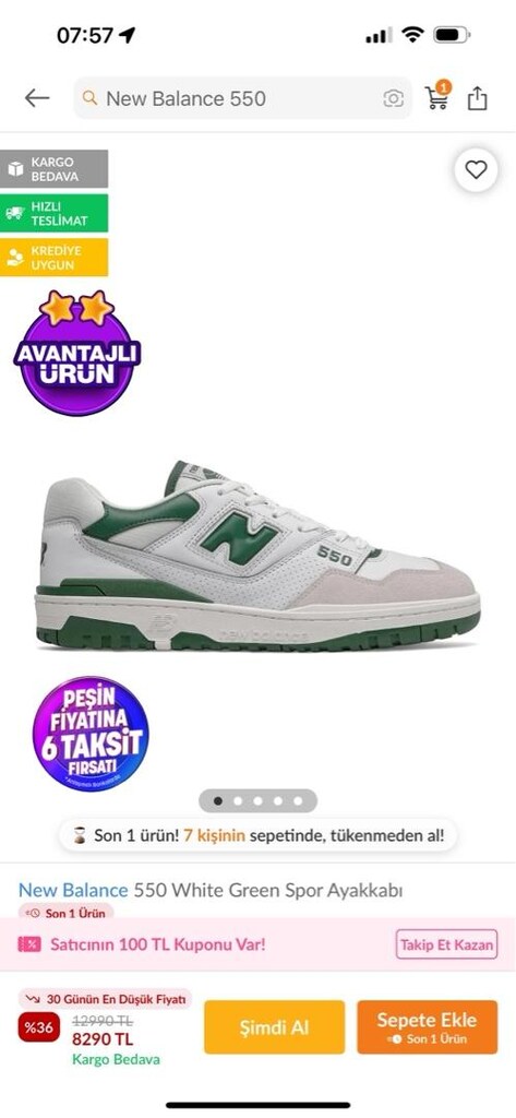 new balance 550 erkek yeşil - 2