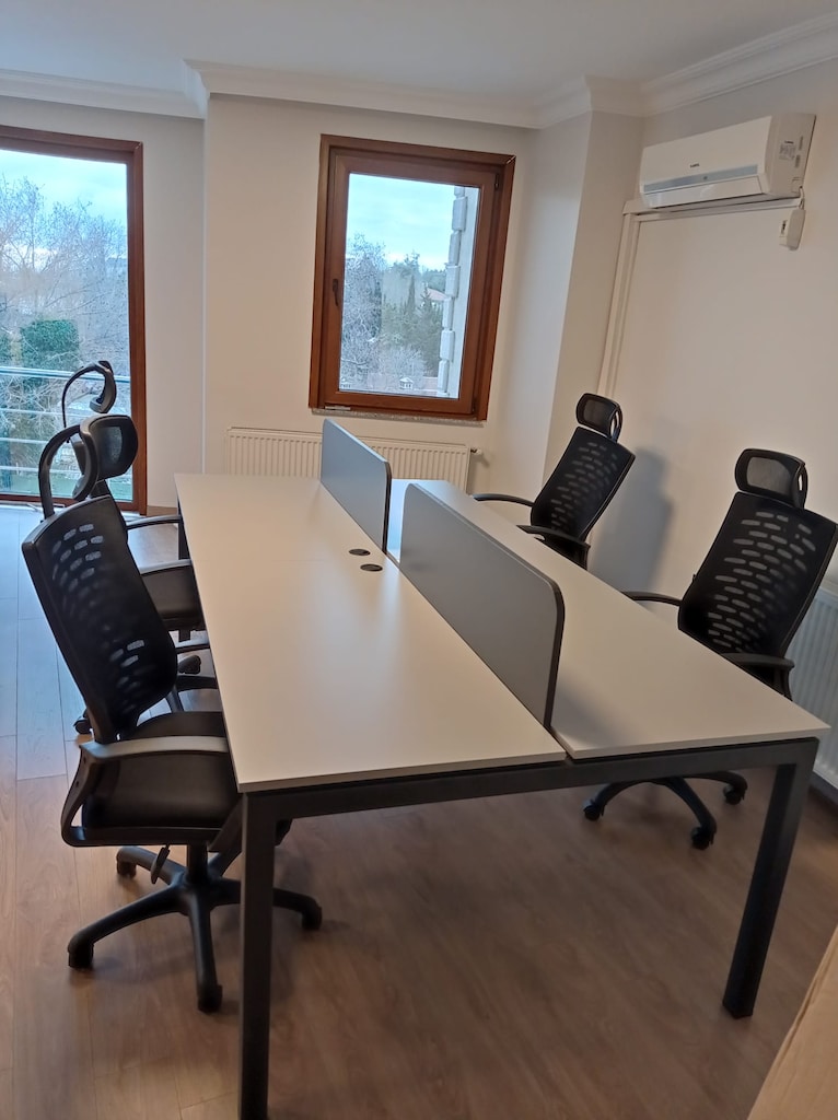 PANELLİ ÇALIŞMA MASASI / ÇOKLU PERSONEL MASASI / ARAL OFİS - 10