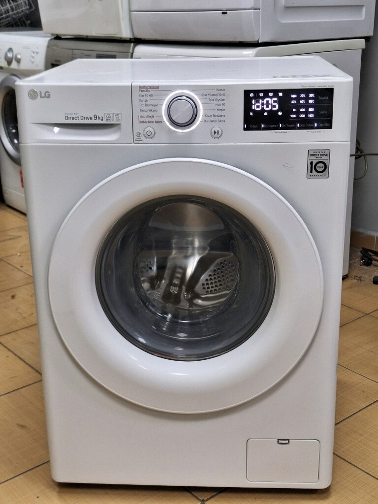 sıfır ayarında çamaşır makinesi LG sessiz inverter motor 9kg A+++ - 3