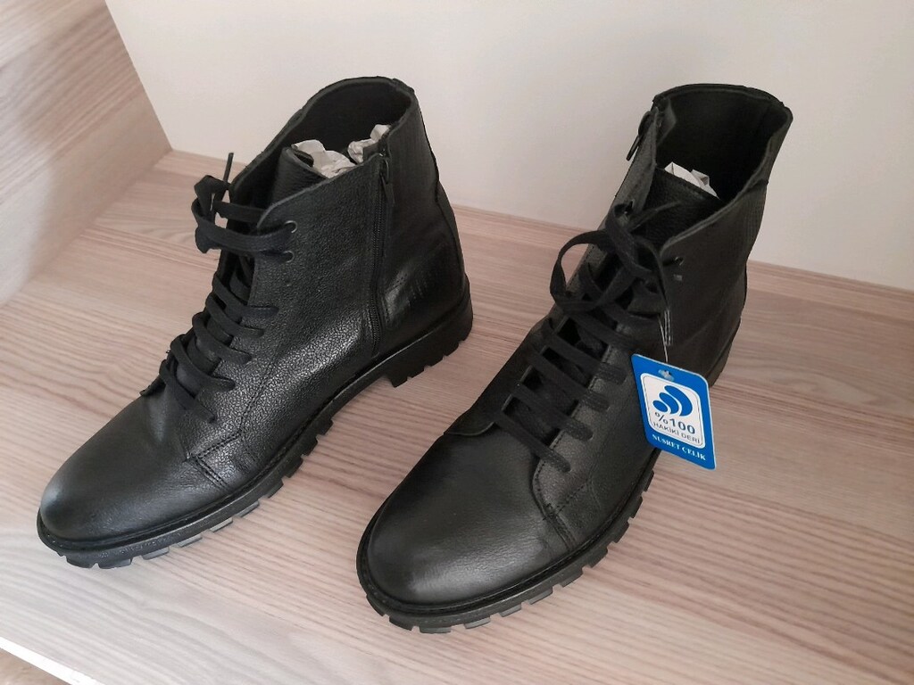 Deri Erkek botu Sıfır Ürün Yüzde Yüz Deri 42 No - 9