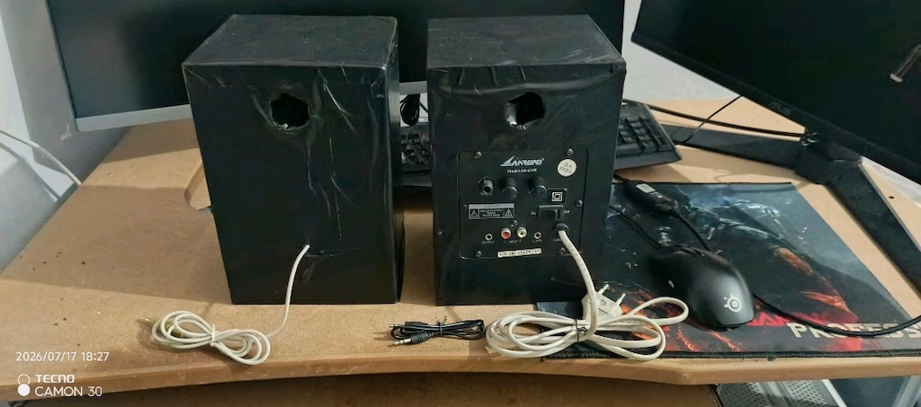 sanrupid 1+1 kendinden amfili bilgisayar telefon ses sistemi - 4