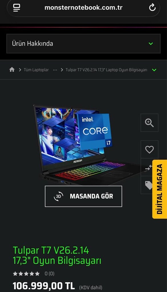 GARANTİLİ - KAPALI KUTU 17.3 EKRAN ÜST SEVİYE LAPTOP - 2