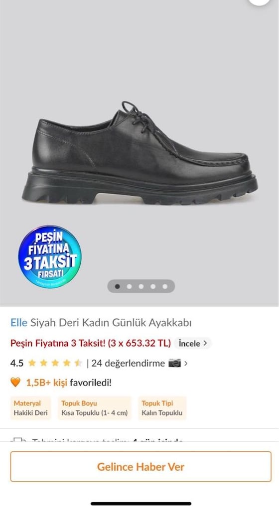 elle siyah ayakkabı - 3