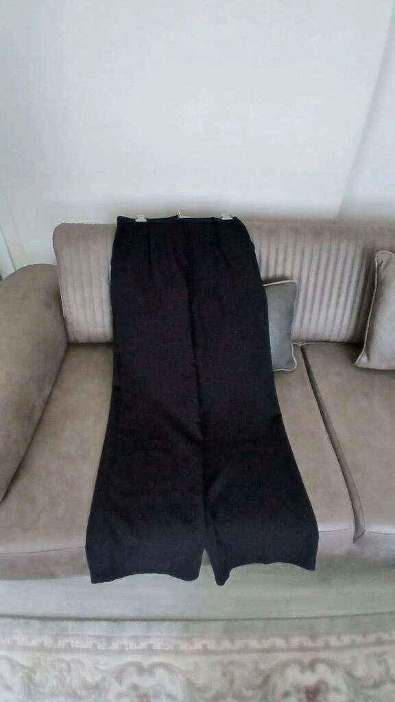 Bayan kumaş düz paça pantolon. - 2