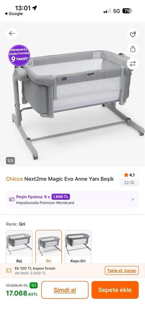 Chicco anne yanı yatağı, makul indirim - 5
