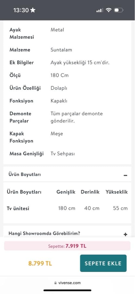Vivense Nala TV Ünitesi 180 cm - 3
