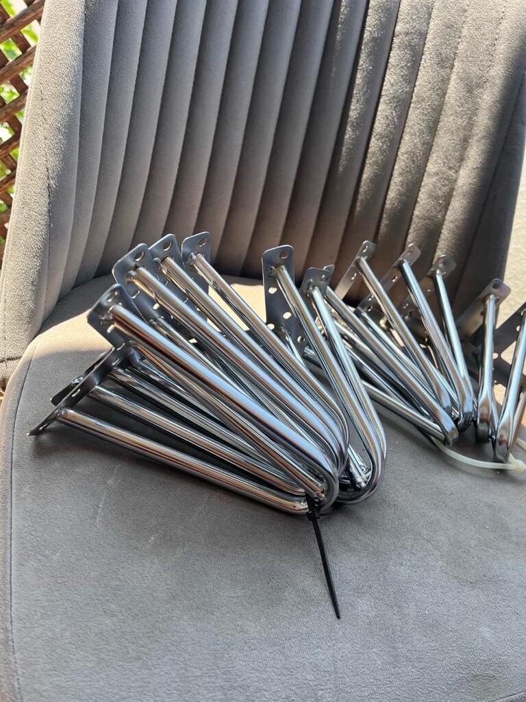 12 adet metal koltuk tabure ayağı - 3