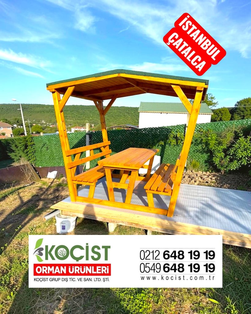 AHŞAP ÇATILI PİKNİK MASASI - 3