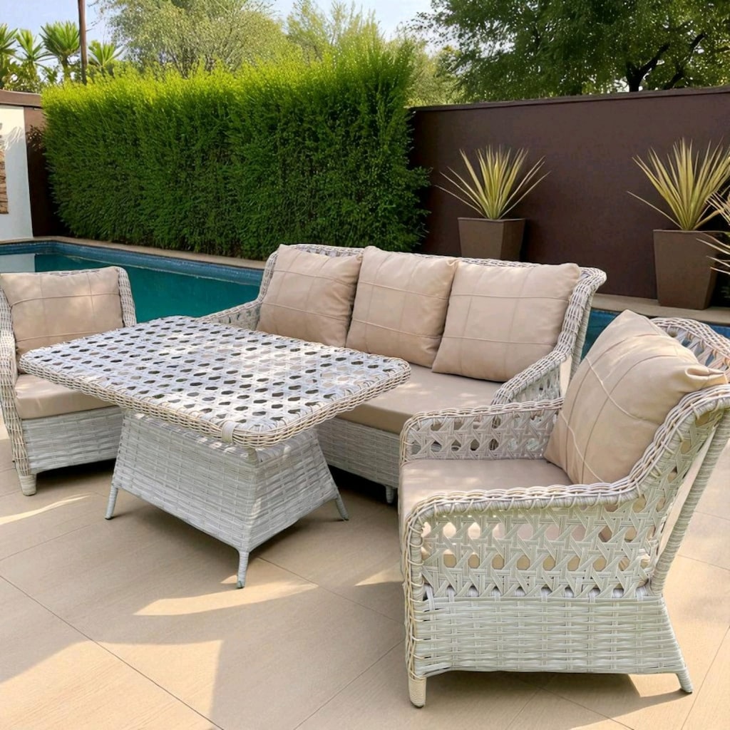 balkon mobilyasi, bahçe mobilyası, rattan koltuk takımı - 8