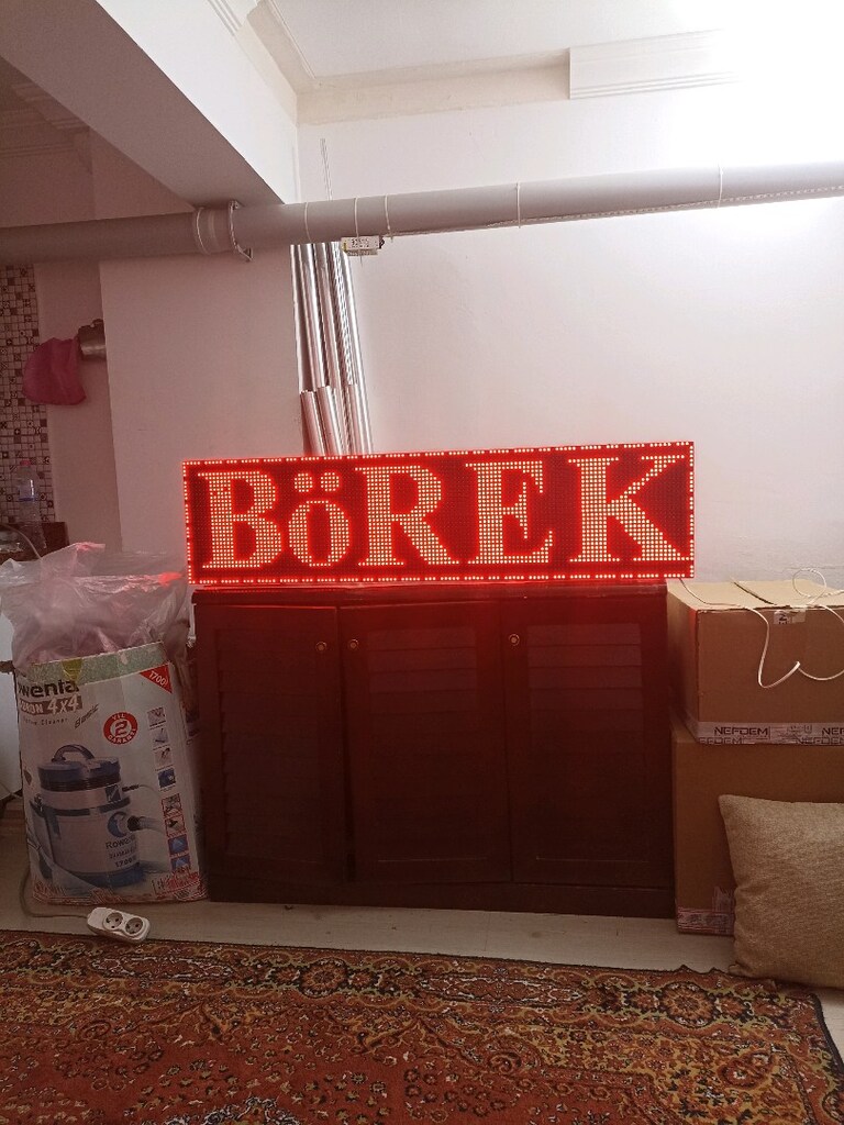 32x128cm led tabela kayan yazı tek yönlü - 8