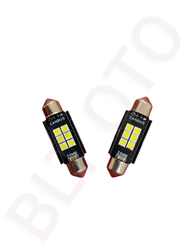 SOFİT LED AMPUL 6 LEDLİ BEYAZ 39 MM 12V - 2