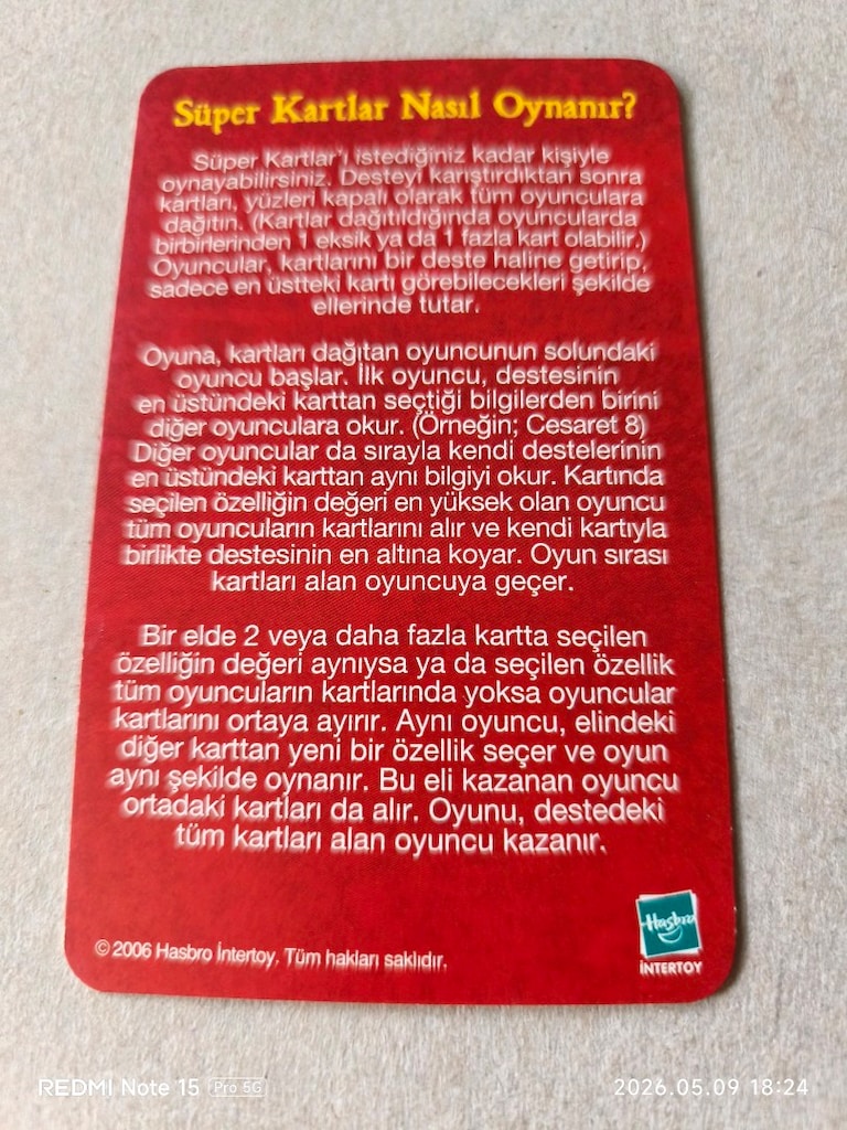 süper oyun kartları - 19