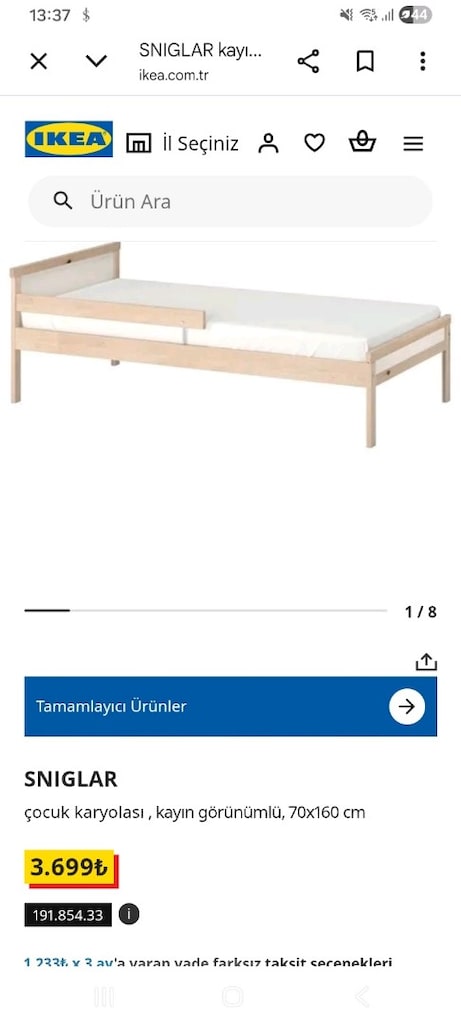 IKEA Çocuk karyola & yatak (çok temiz) - 2