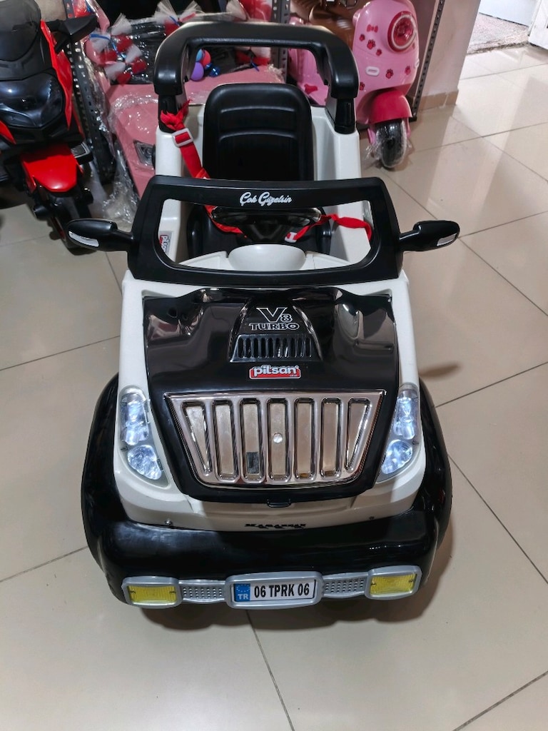 (AnkaCar çocuk oto galeri)2 MOTOR TURBO GÜÇLÜ KUMANDALI AKÜLÜ ARABA - 3