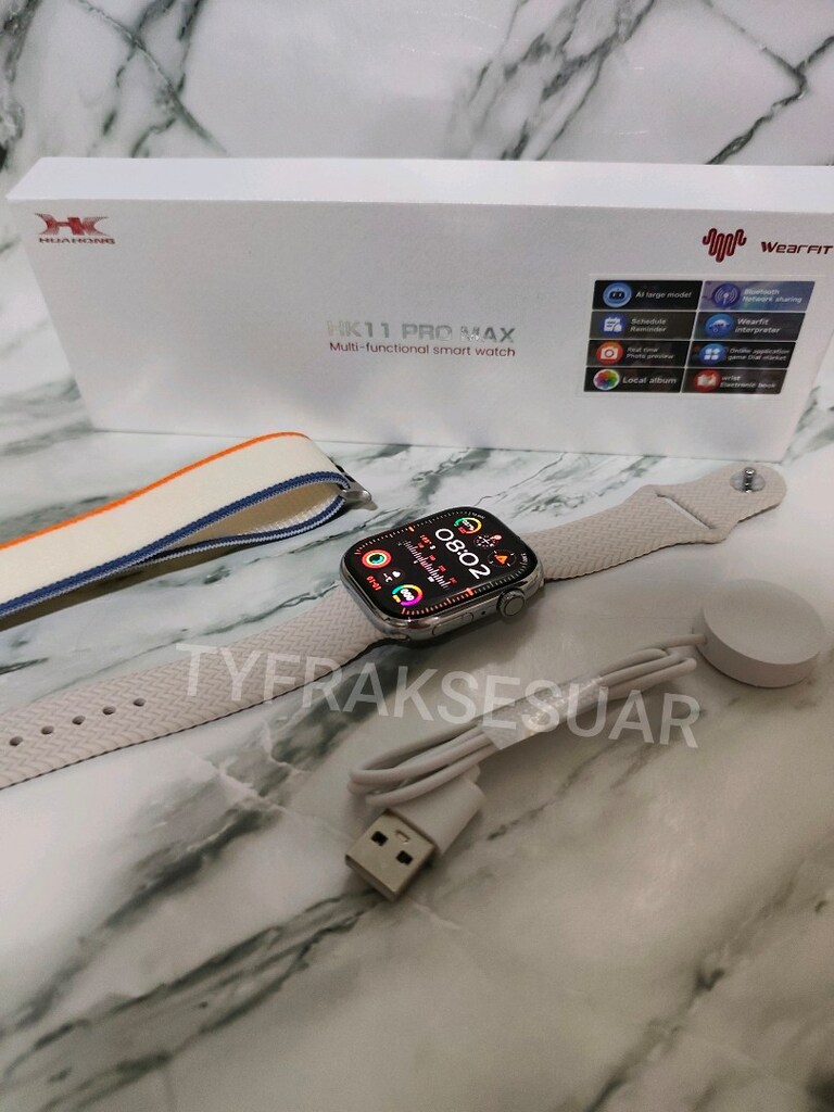Hk 11 pro max çift kordonlu akıllı saat - 6