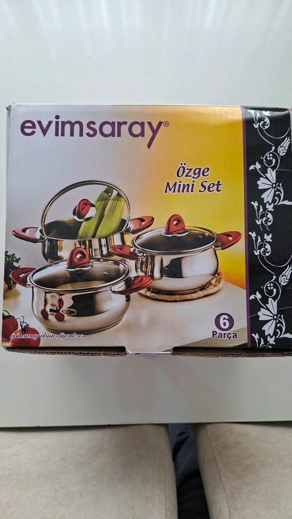 EVİMSARAY 3 lü çelik tencere seti - 3