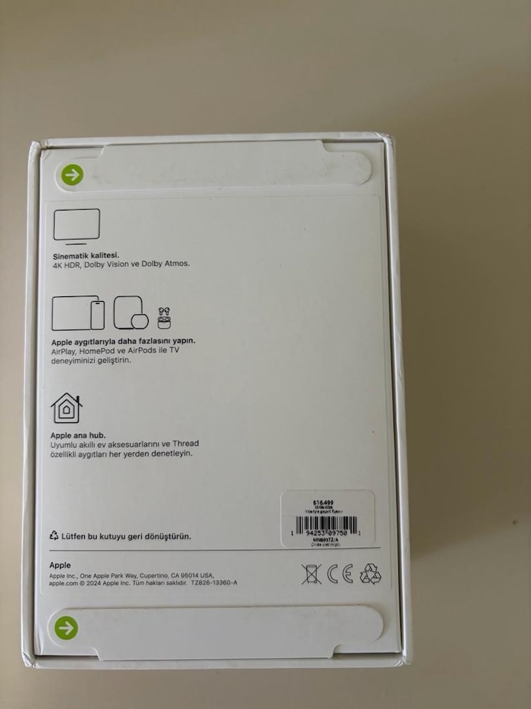 Sıfır Kutusunda 3. Nesil Apple TV 4K 128GB Wi-Fi Ethernet - 3
