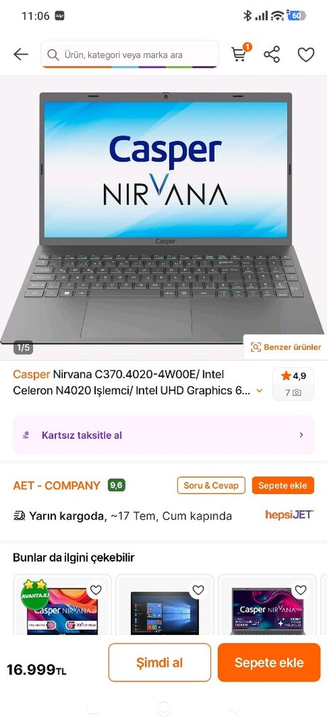 casper nirvana c370 en temizi. - 3