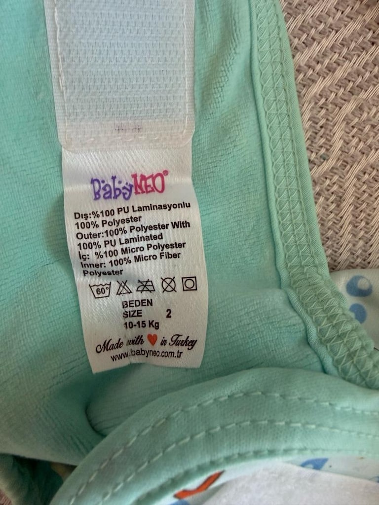 BabyNEO Yıkanabilir Mayo Bebek Bezi 10–15 kg | Çok Temiz (ADET FİYATI) - 4