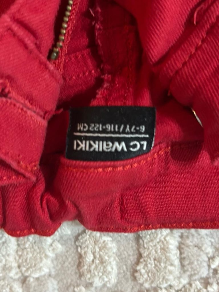 erkek çocuk kırmızı kot pantolon - 2