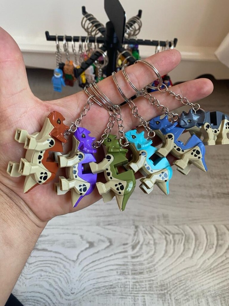 Lego Dinozor Figürlü Anahtarlıklar - 4