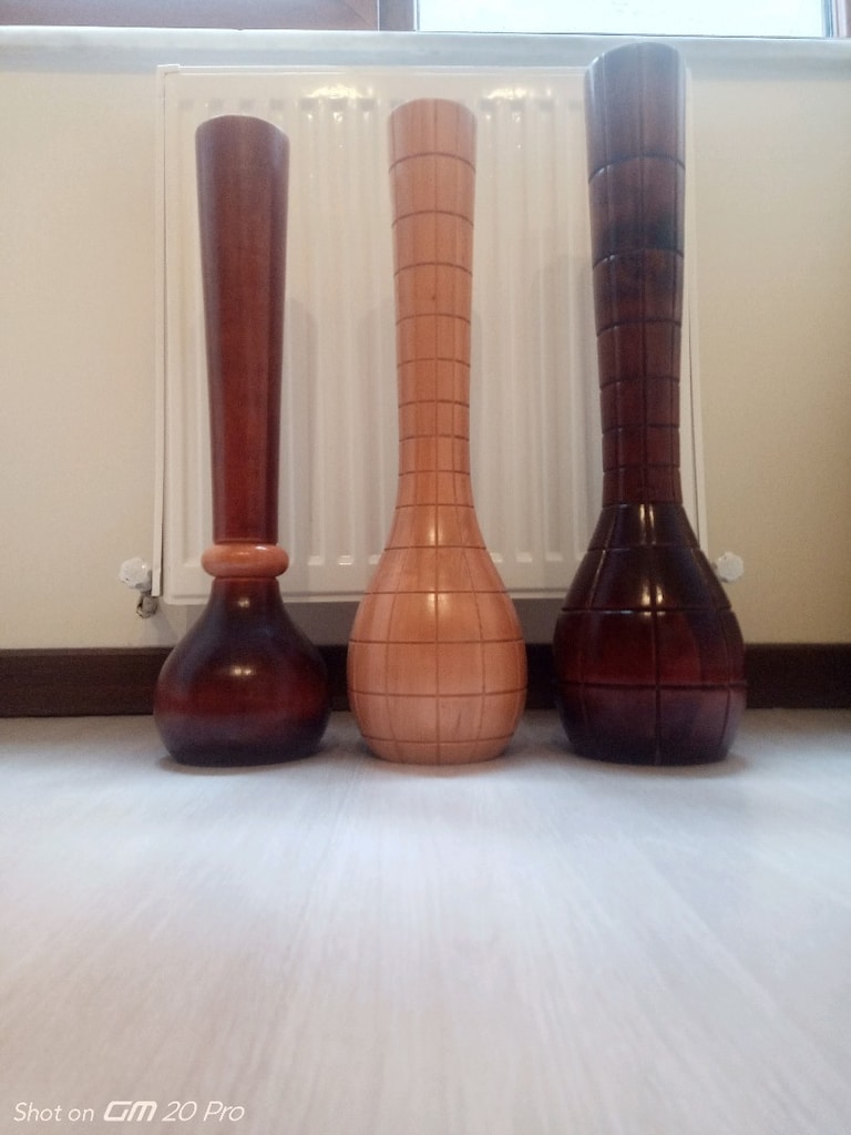 ahşap vazo - 2