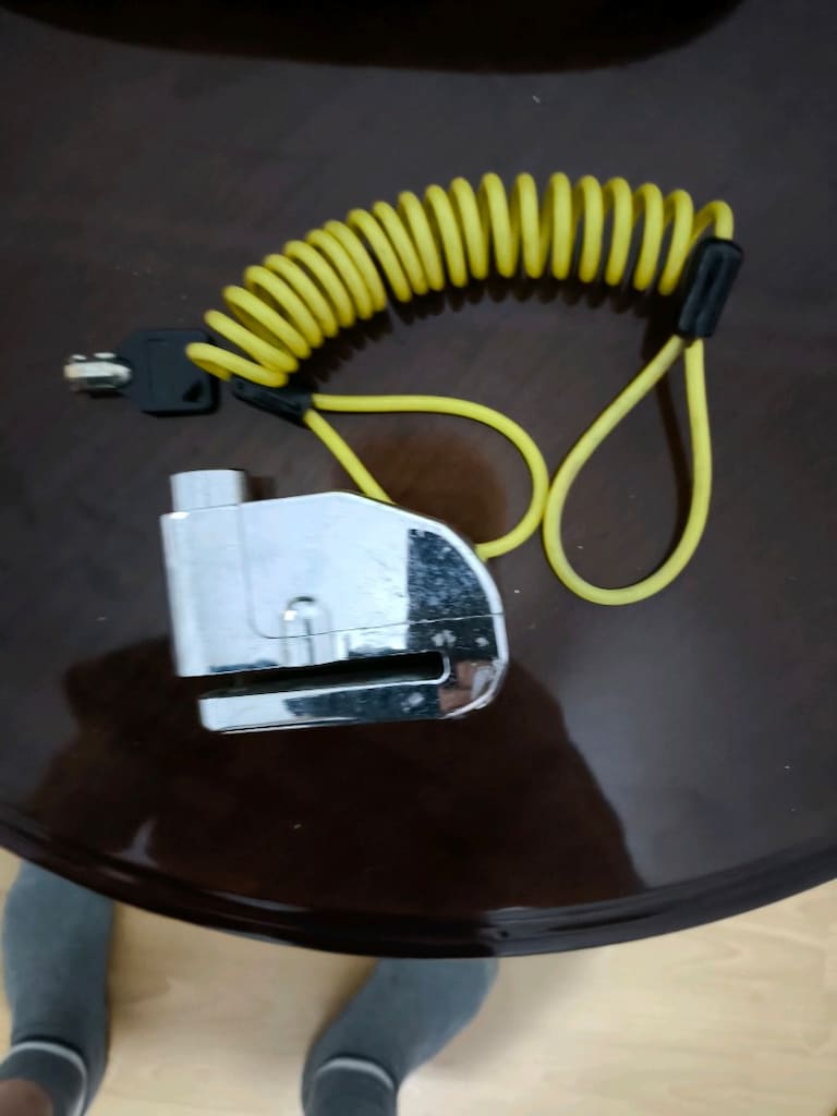 Motorsiklet disk alarm