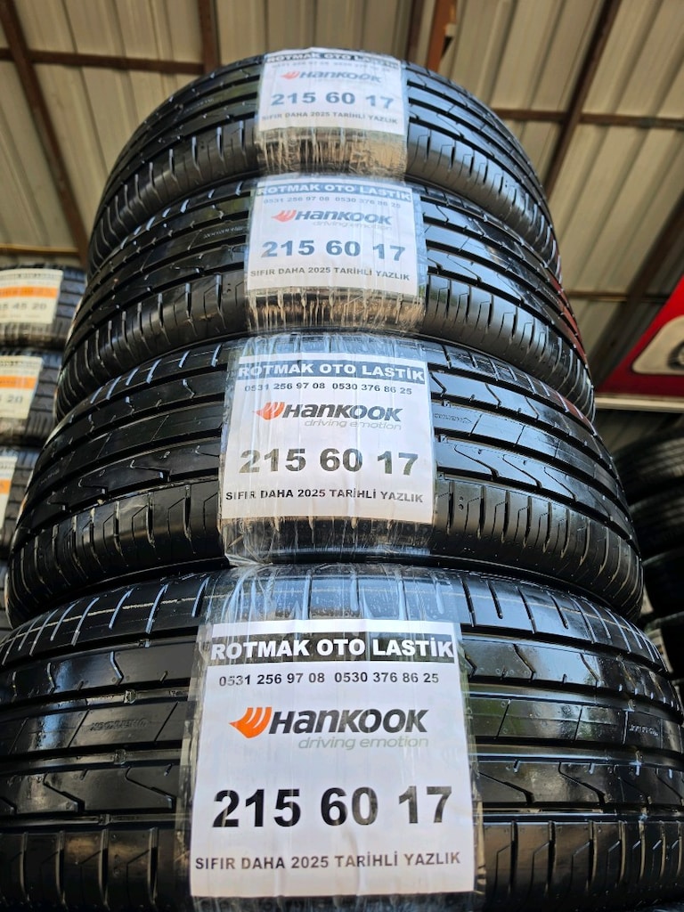 215 60 17 hankok yazlık Sıfır araçtan alındı Sıfır lastik ler 15000 4ü