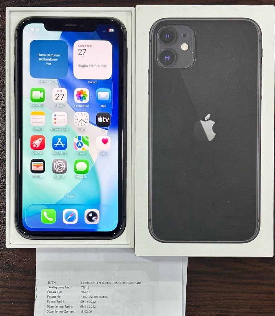 İPHONE 11 64 GB FUUL ORJİNAL PİL/74 - 2
