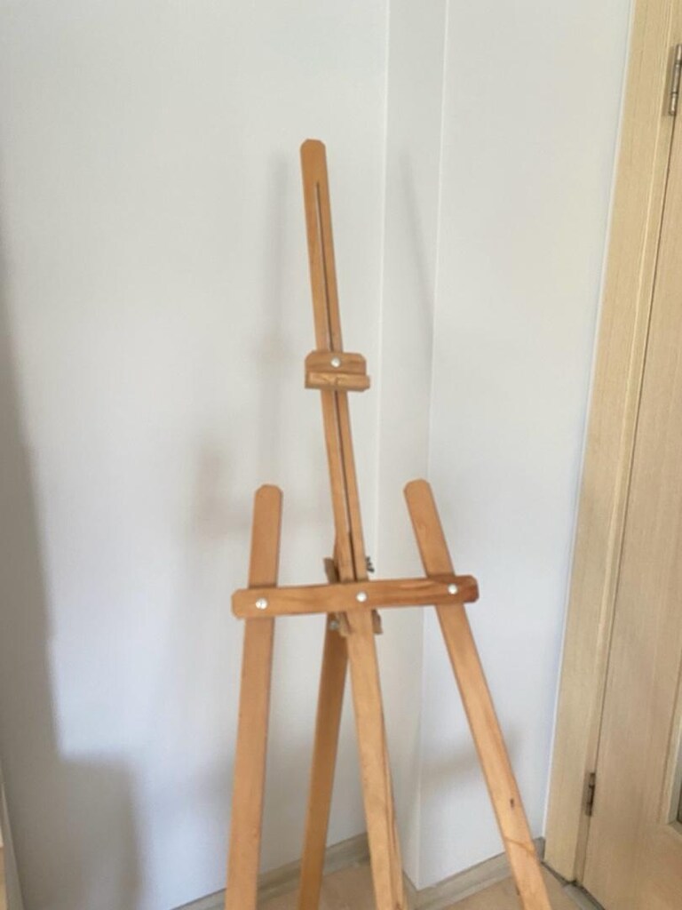 ekonomik 3 ayak ahşap şövale resimtahtası - 3