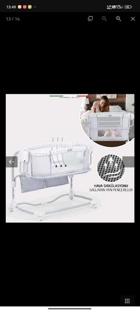 ELEKTRİKLİ OTOMATİK SALLANAN ANNE YANİ BESİK SİFİR - 2