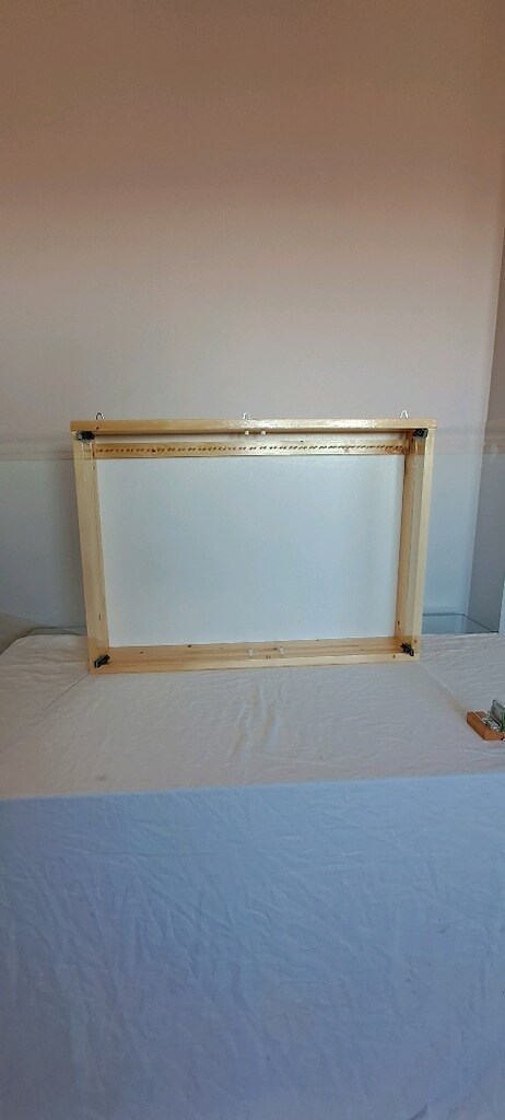 Ahşap tesbih asma dolabı 70x60 cm - 7