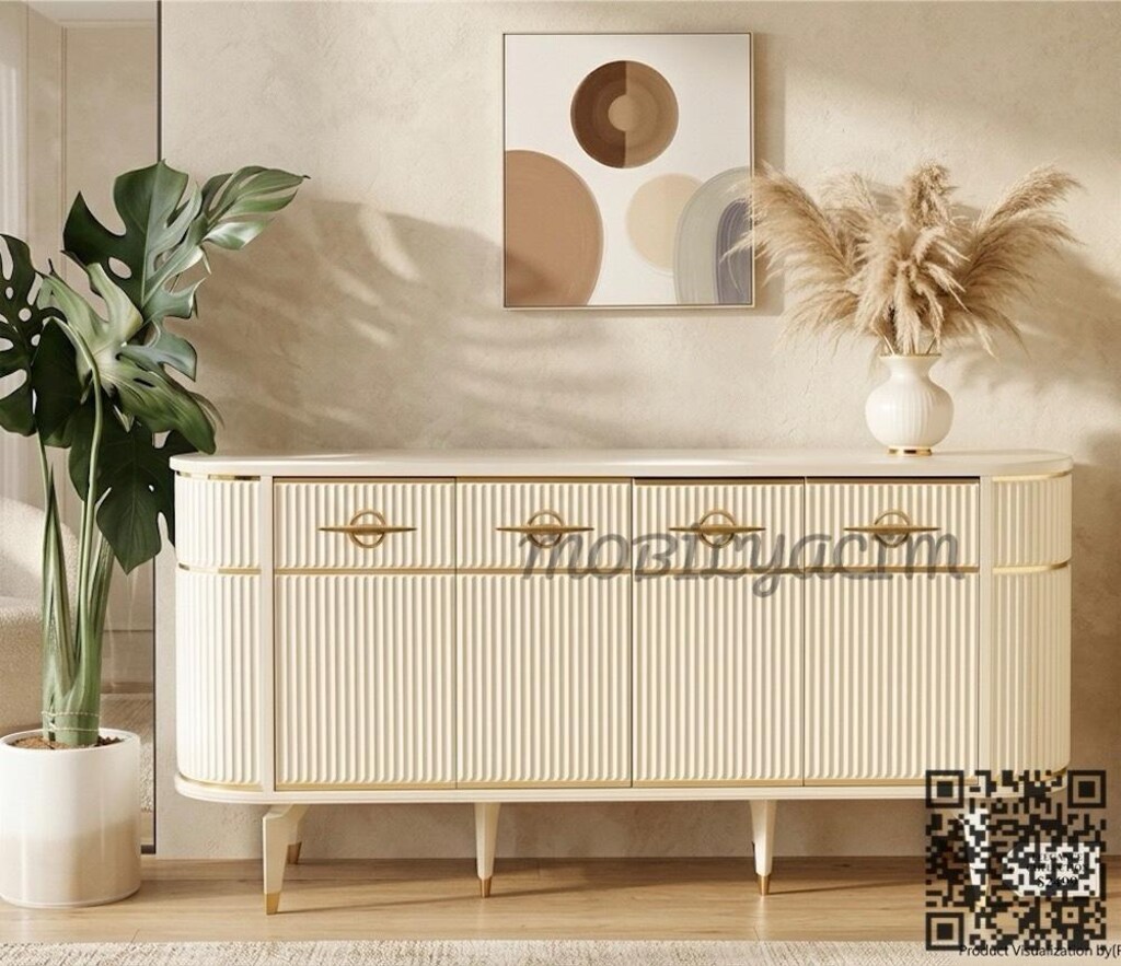 ATÖLYEDEN ŞIK KAVİSLİ OVAL KONSOL UYGUN FİYAT-SIFIR-RENK SEÇENEĞİ İLE - 4