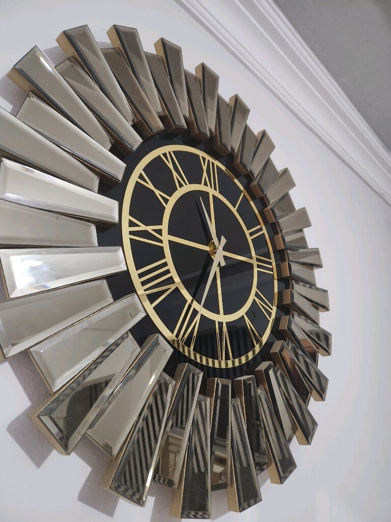 Şık Gold ayna saat - 2