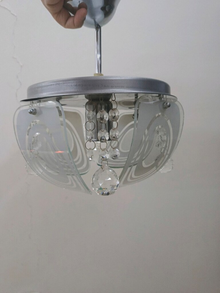 kristal taşlı cam avize - 5