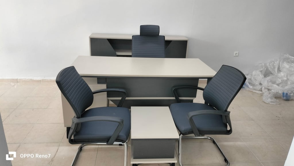DEKOR BÜRO MOBİLYALARI 160X75 AYTAŞI MAKAM TAKIMI İKİNCİ EL - 4