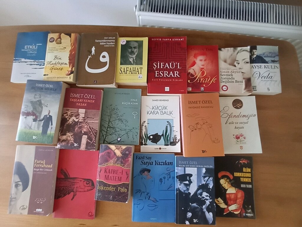 "22 Adet Temiz Durumda Roman, Şiir ve Düşünce Kitabı – Toplu Satılık" - 2
