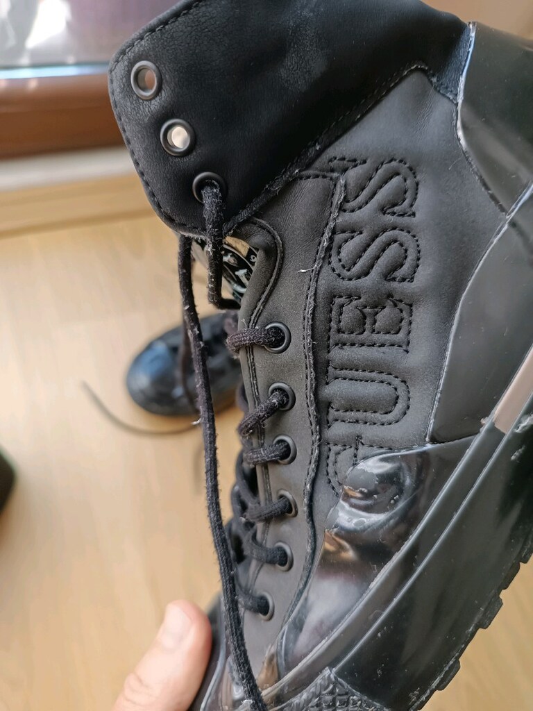 Guess Siyah Hakiki Deri Bilek Boy Erkek Sneaker - 2
