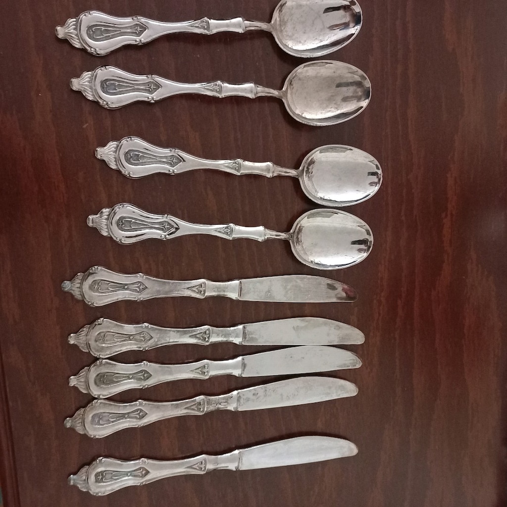 Vintage İtalyan gümüş kaplama servisler - 18