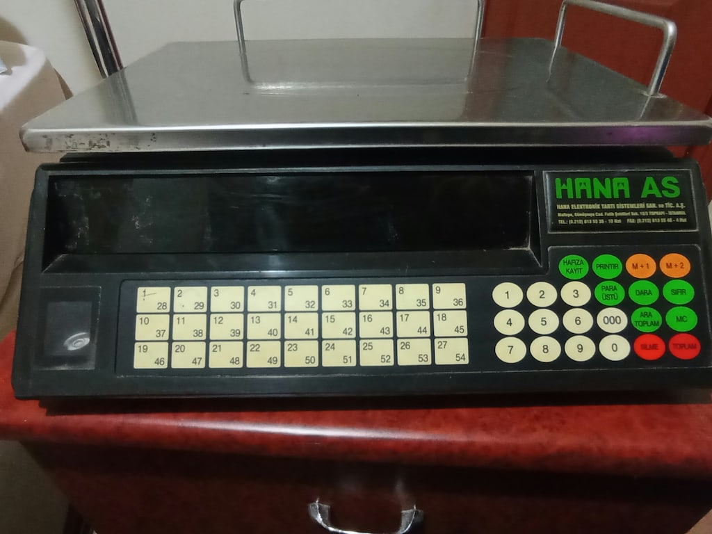 Ekranı ve Tartısı Sağlam Tuş Takımı Tamirlik Hana HS-5415 Terazi - 5