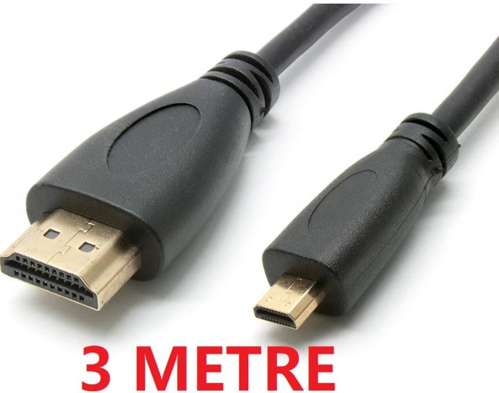 1,5/3/5 Metre Micro Mikro HDMI To Hdmi Çevirici Görüntü Kablosu - 3