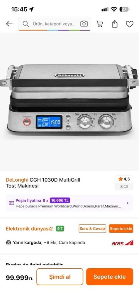DELONGİ TOST MAKİNASI - 6