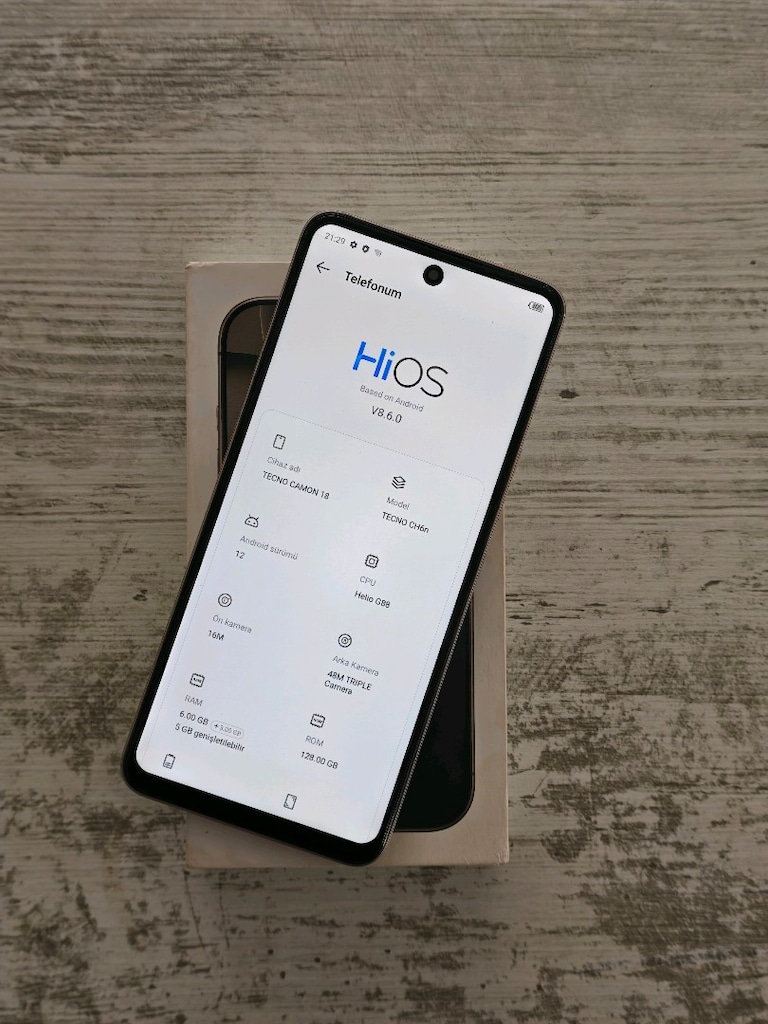 TECNO CAMON 18 128GB TERTEMİZ¡! - 3