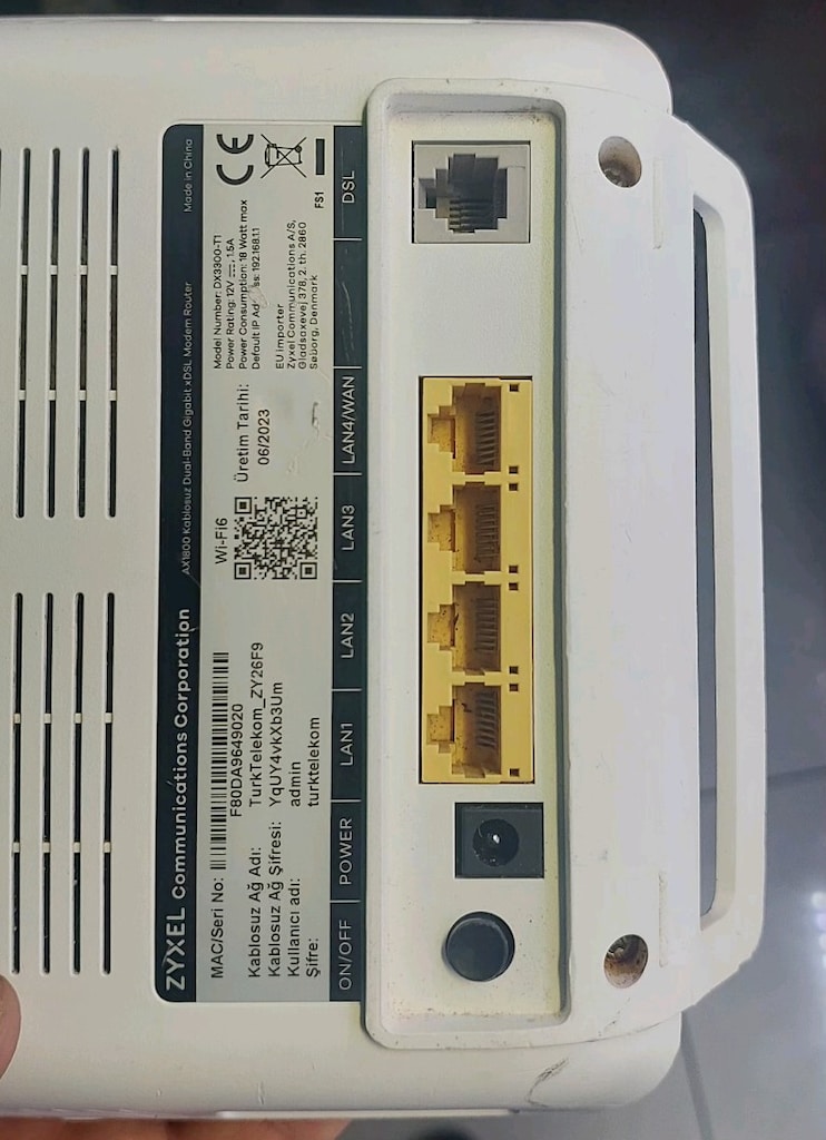 ZYXEL WIFI 6 VDSL2 MODEMLER AYAKLAR KIRIK - 8