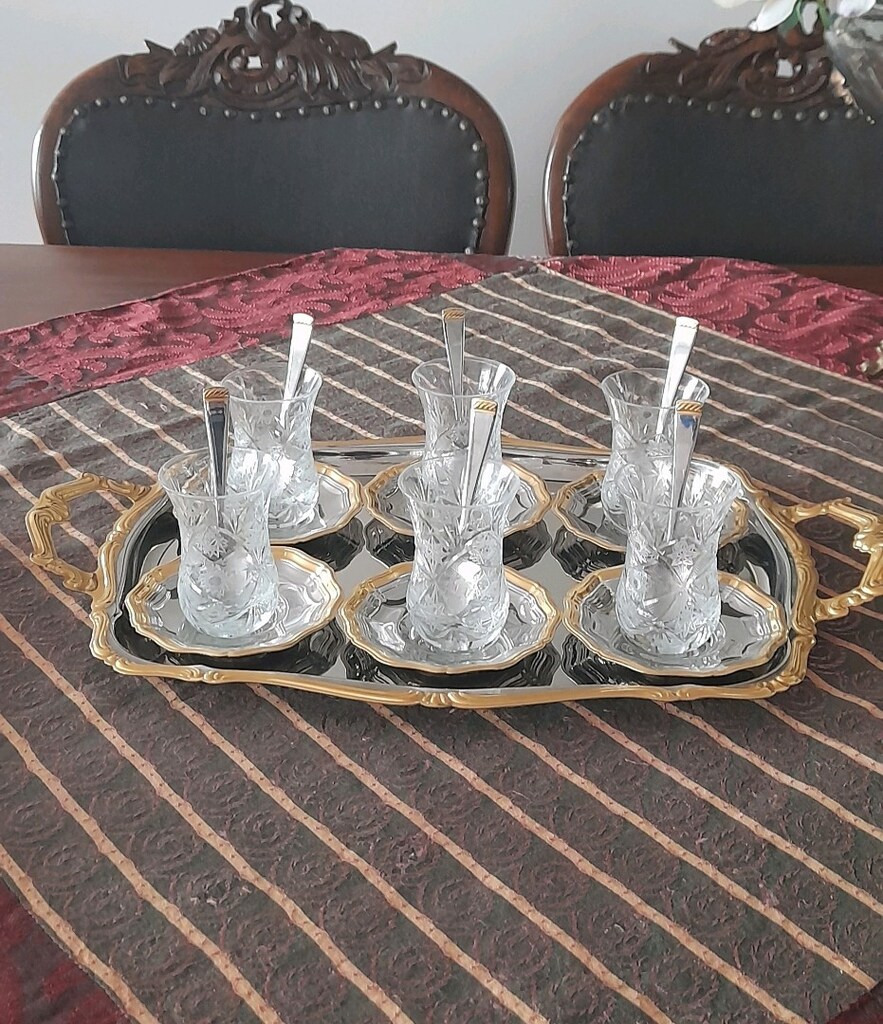 Jumbo Altın Kaplama 12 Kişilik Çay Seti - 5
